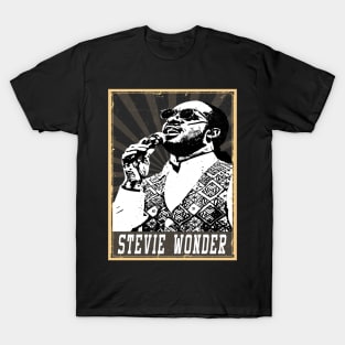 80s Style Stevie Wonder T-Shirt